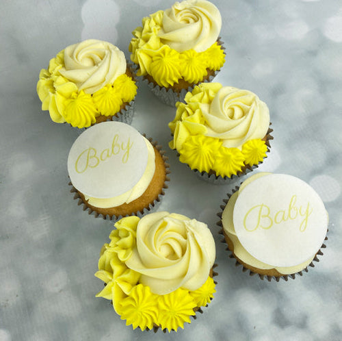 Free-From: Neutral/Unisex - Baby Shower Cupcakes (Personalised)