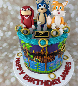 Sonic the Hedgehog birthday cake