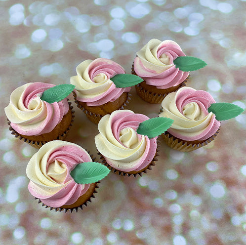Gluten-Free Box of 'Roses' Cupcakes