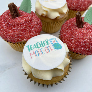End of School Teacher Gift Cupcakes