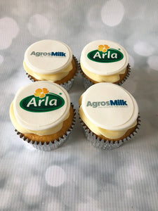Fully Branded Double Logo Cupcakes