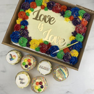 Pride "Love is Love" Cake