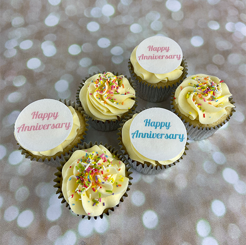 Gluten-Free Anniversary Cupcakes (Personalised)